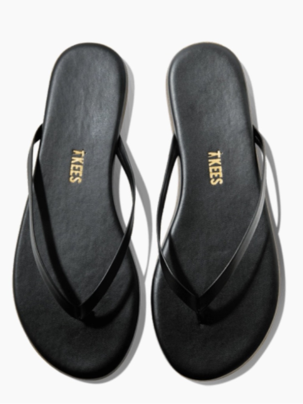 TKEES Lily Liners Sandals - Black. Size 7. NWT
